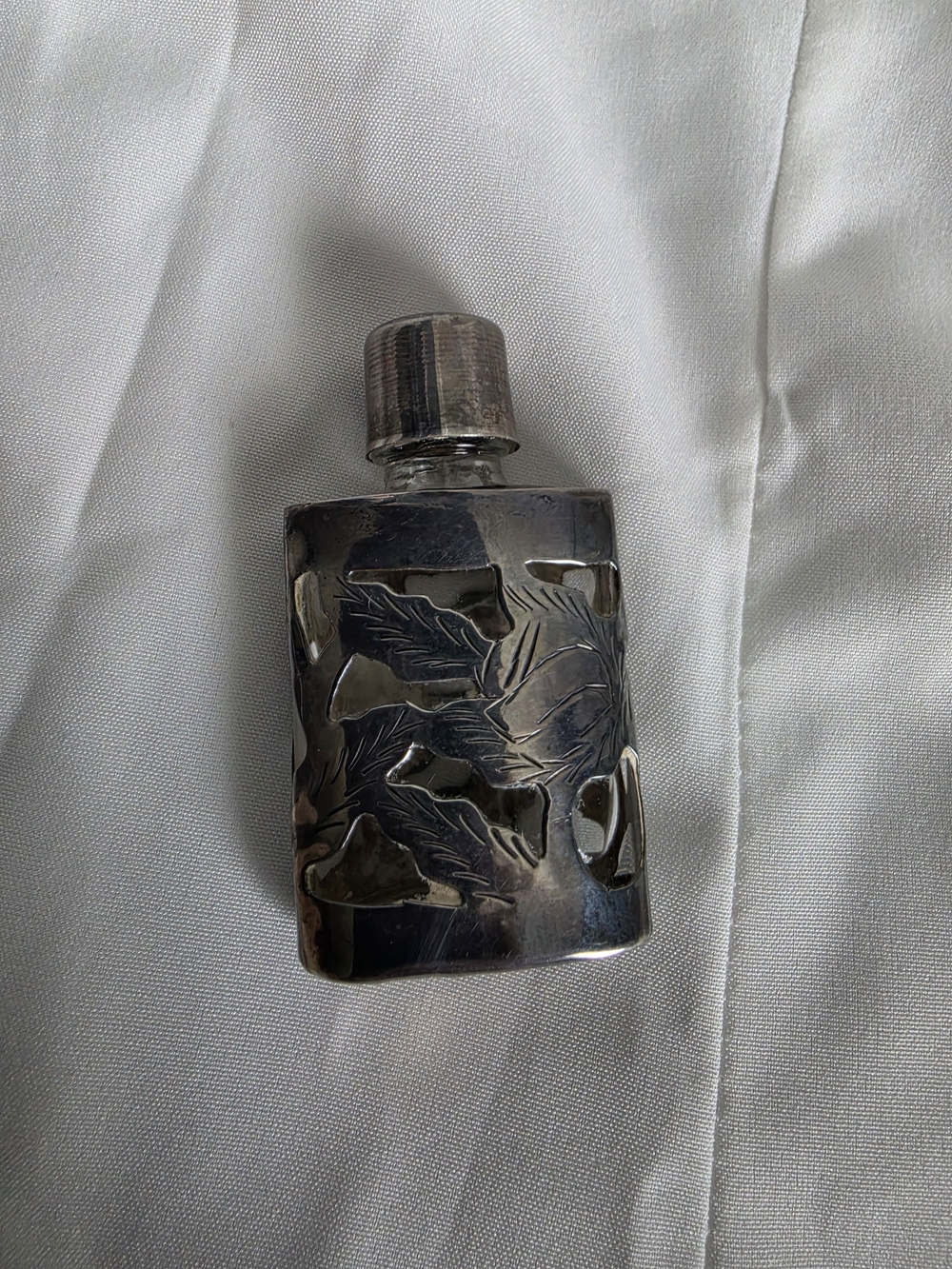 Rare Vintage Sterling Taxco Perfume Bottle